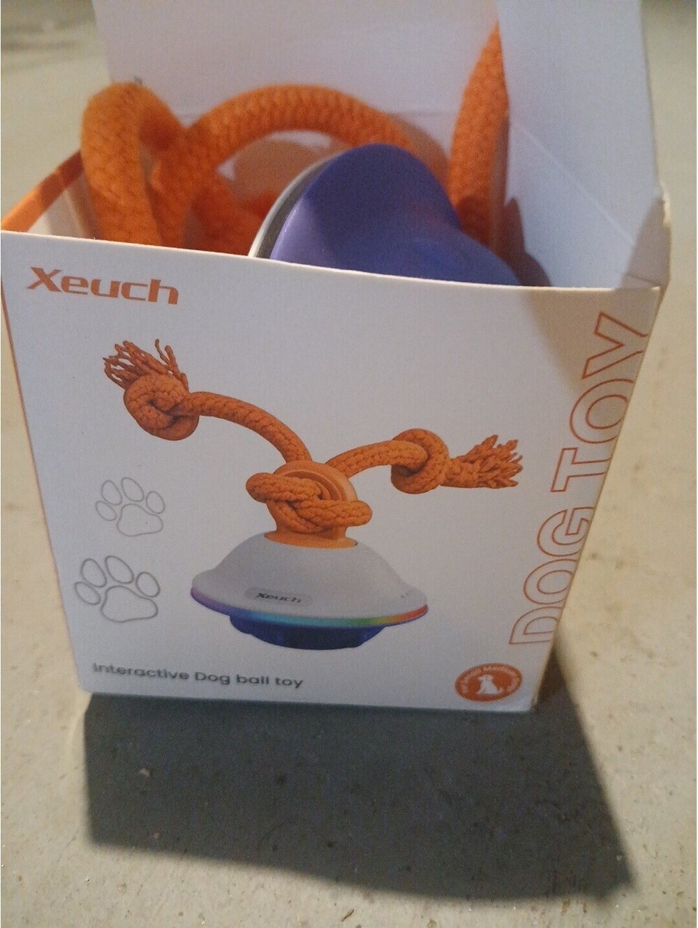 New Xeuch Interactive Dog Ball Toy Rechargeable Colorful